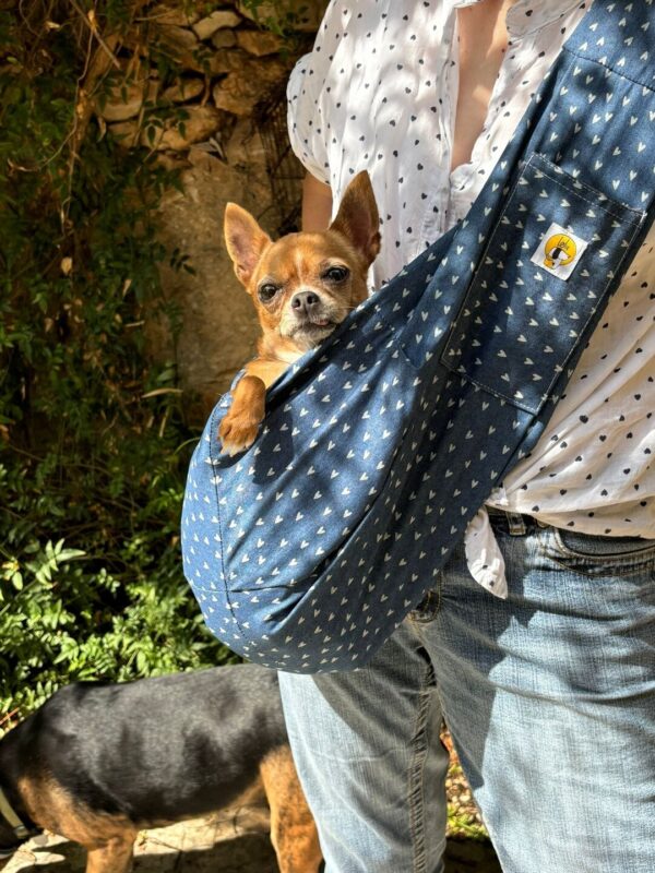 Bolso tejano para llevar perros pequeños