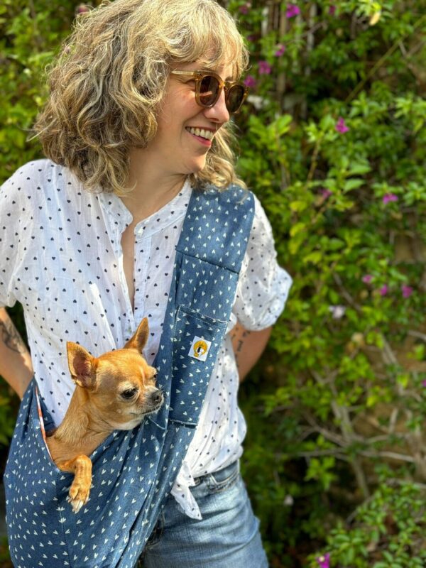 Bolso tejano para llevar perros pequeños - Imagen 2