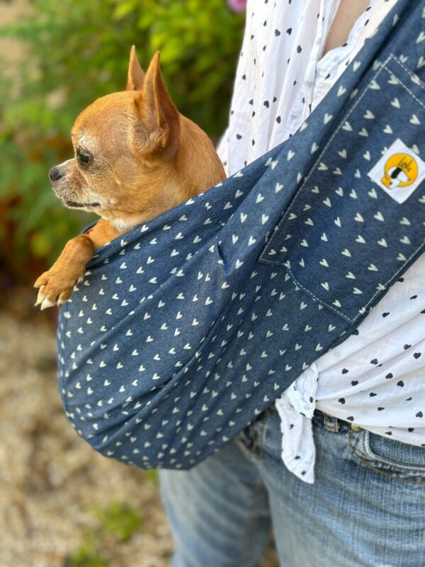 Bolso tejano para llevar perros pequeños - Imagen 3